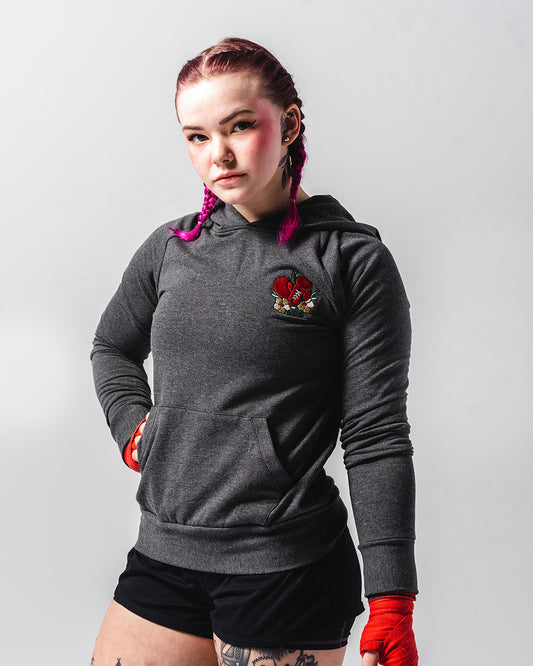 Boxing Gloves Embroidered Hoodie